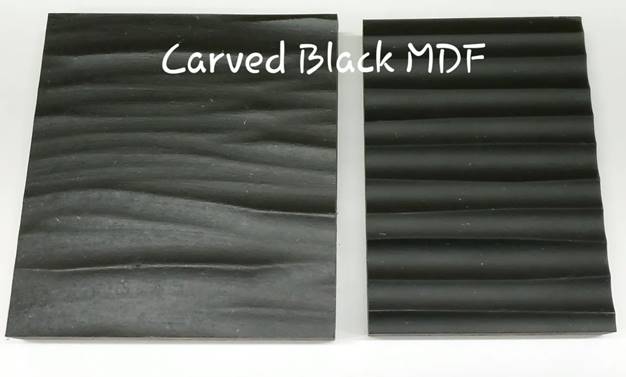 Carved Black MDF