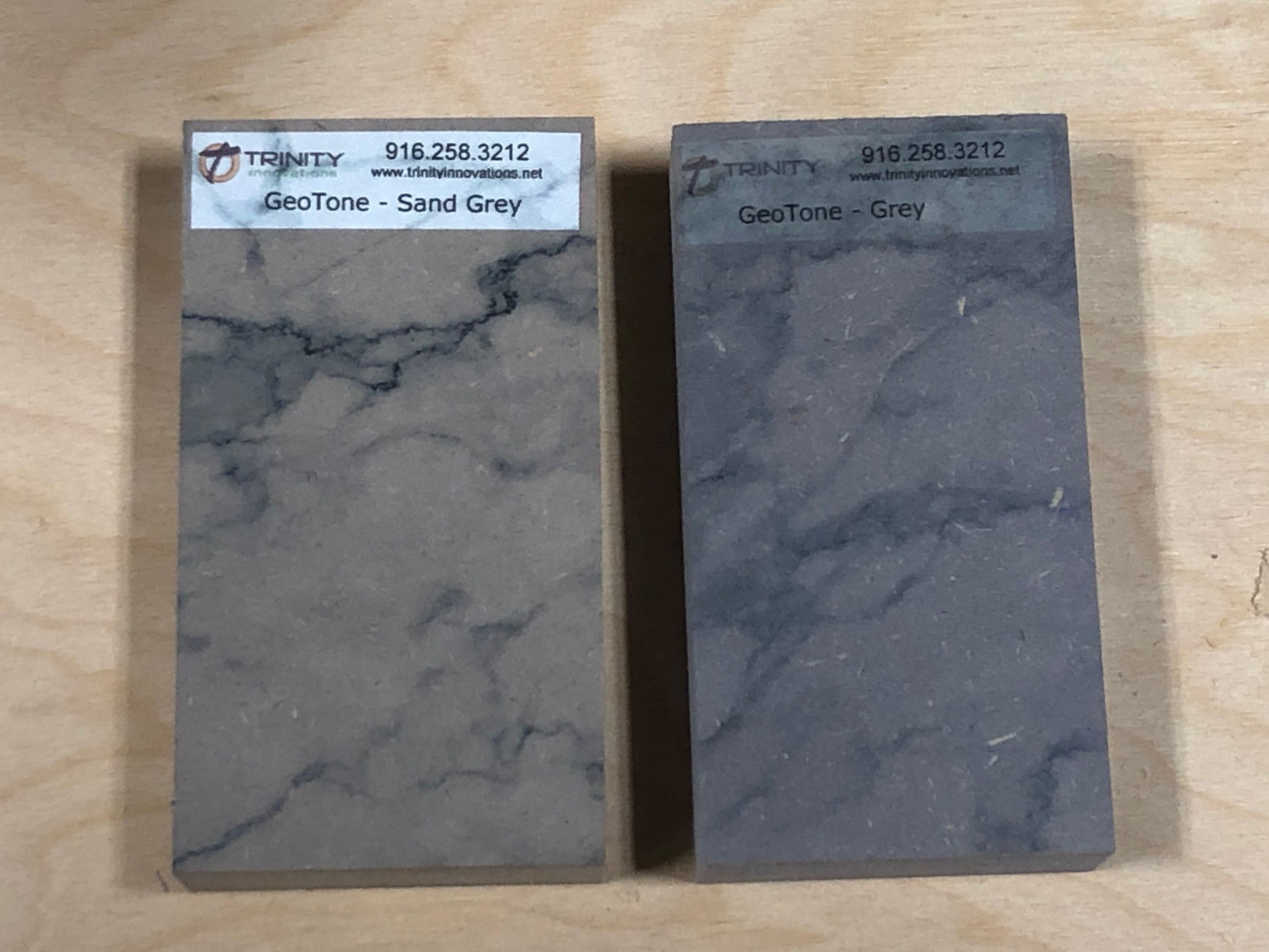 Grey and sand grey options of architectural supply product
